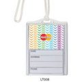 Logo In-Motion Luggage Tag (Wavy Rainbow)